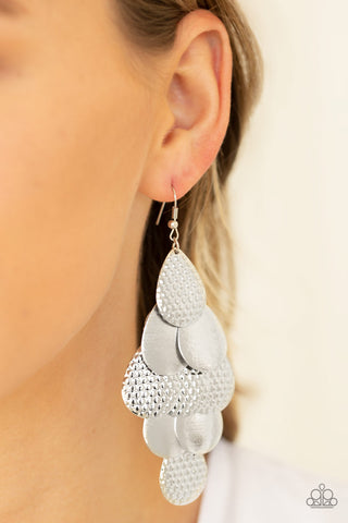 Chime Time-Silver Earrings