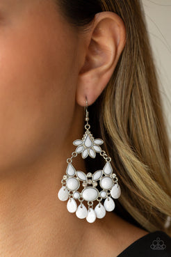 Garden Dream - White Earrings