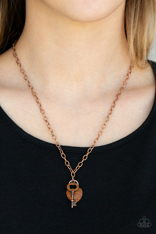 Pop & Locket - Copper Necklace
