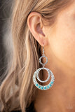 Dizzying Deserts - Blue Earrings