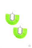 Tassel Tropicana-Green Earrings