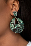 Let HEIR Rip - Green Earrings