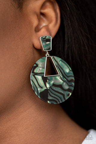 Let HEIR Rip - Green Earrings