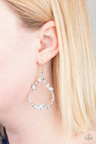 Lotus Ice - White Earrings