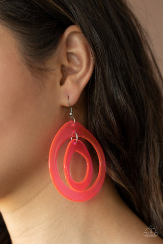 Show Your True Neons - Pink Earrings