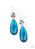 Jaw Dropping Drama - Blue Earrings