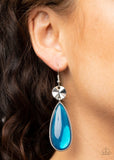 Jaw Dropping Drama - Blue Earrings
