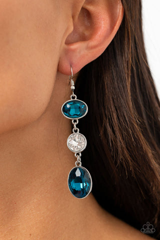 The Glow Must Go On - Blue Earrings