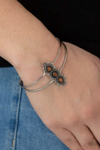 Fairytale Flowerbeds - Orange Bracelet