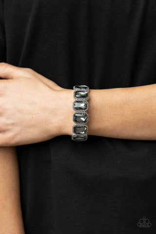 Studded Smolder - Silver Bracelet