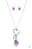 Flirty Fashionista-Purple Necklace