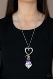 Flirty Fashionista-Purple Necklace