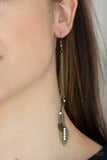 Chiming Leafets - Brass Earrings