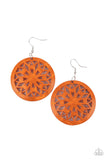 Ocean Canopy - Orange Earrings