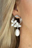 Elegant Expo - White Earrings