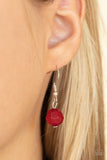 Tea Party Tango - Red Necklace