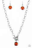 Dynamite Dazzle - Orange Necklace