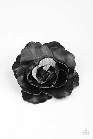 Really Rosy - Black Hairbow
