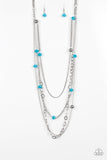 Glamour Grotto - Blue Necklace