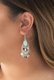 Bodaciously Boho - Blue Earrings