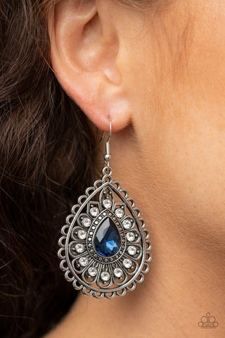 Eat, Drink, and BEAM Merry - Blue Earrings