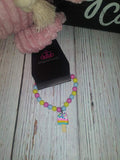 Starlet Shimmer Stretchy Bracelets with Ice Cream Charms (5 bracelets)