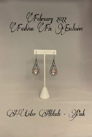 A Lister Attitude - Fashion Fix Exclusive February 2022 - Pink Earrings