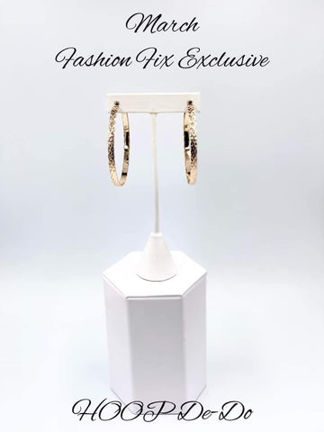 Hoop De Do-Fashion Fix Exclusive March 2022 - Gold Earrings