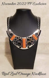 Real Zeal - Fashion Fix Exclusive - Orange Necklace November 2022