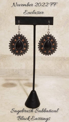 Sagebrush Sabbatical - Fashion Fix Exclusive - Black Earrings November 2022