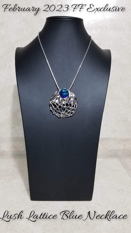 Lush Lattice - Fashion Fix Exclusive February 2023 - Blue Necklace