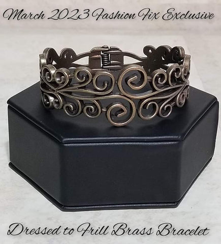 Dressed To Frill - Fashion Fix Exclusive March 2023 - Brass Bracelet