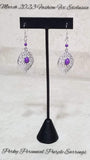 Perky Perennial - Fashion Fix Exclusive March 2023 - Purple Earrings