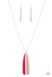 Grab A Paddle - Pink Necklace