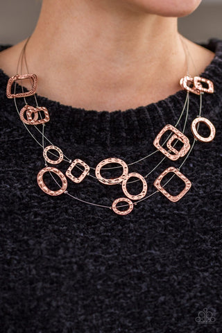 Geo-ing Strong - Copper Necklace