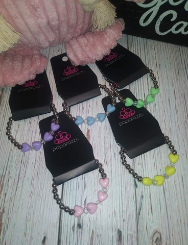 Starlet Shimmer Heart Bracelets (Set of 5)