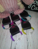 Startlet Shimmer Bracelet with Disco Balls- (Set of 5)