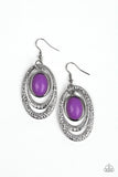 Seaside Spinster - Purple Earrings