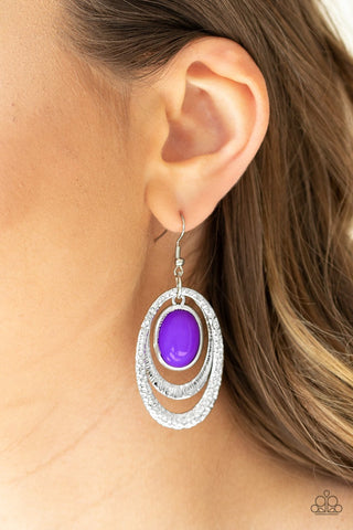 Seaside Spinster - Purple Earrings