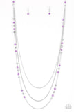 Colorful Cadence-Purple Necklace