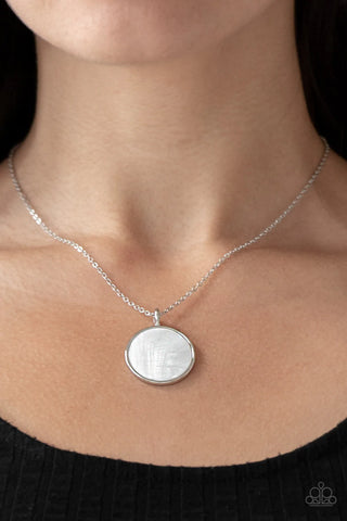 Shimmering Seashores - White Necklace