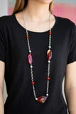 Crystal Charm - Red Necklace