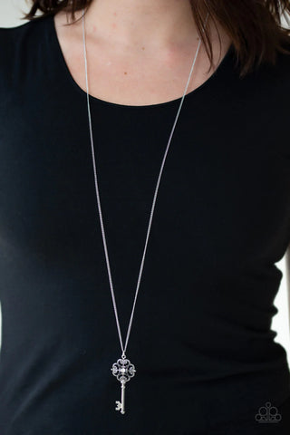 Got it on Lock - White Necklace