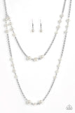 Pearl Promenade - White Necklace