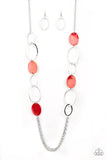 Kaleidoscope Coasts - Red Necklace