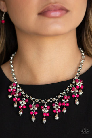 Travelling Trendsetter - Pink Necklace
