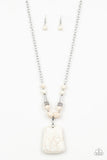 Sandstone Oasis - White Necklace