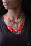 Venturous Vibes - Red Necklace