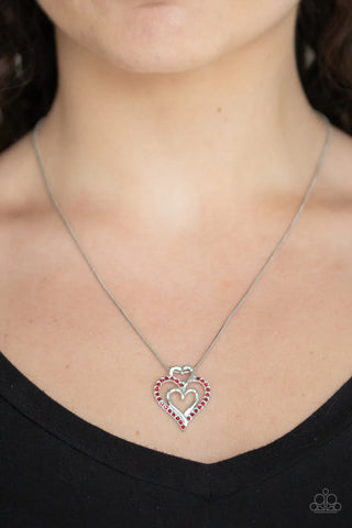 Triple The Beat - Red Necklace