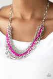 Color Bomb - Pink Necklace